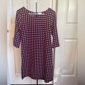 GAP Navy and Pink Polka Dot Dress